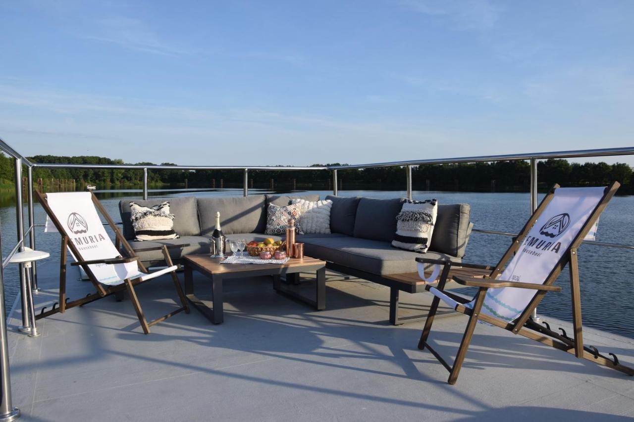 Lemuria Houseboat - Plywajacy Domek Na Wodzie Вроцлав Екстериор снимка